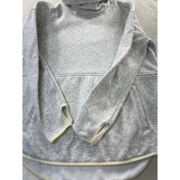 Eddie Bauer First Ascent Funnel Neck Fleece Pullover Thumbholes Split Hem Small - Picture 7 of 11